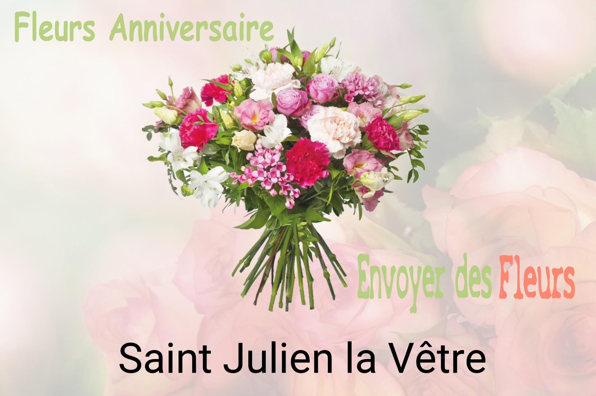 Bouquet de fleurs d’anniversaire livré à Saint-Julien-la-Vêtre