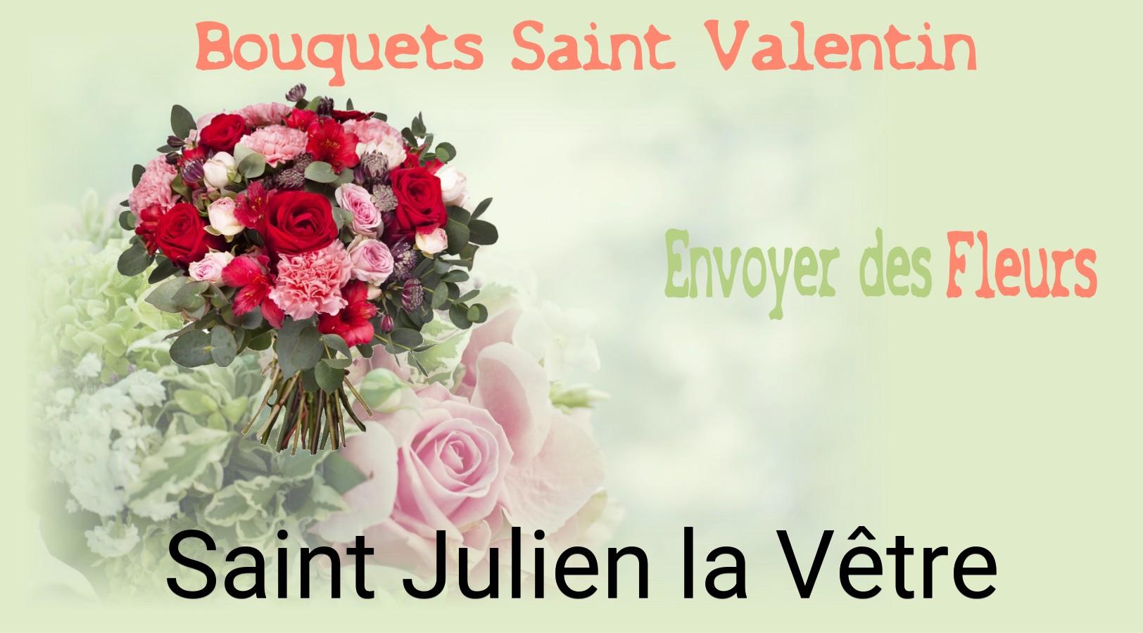 Roses de Saint-Valentin livrées à Saint-Julien-la-Vêtre